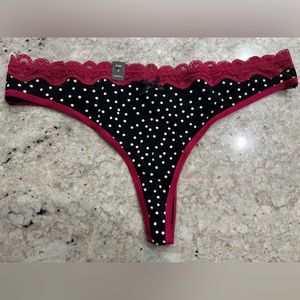 NWT NBW Torrid Thong Polka Dot and Lace
